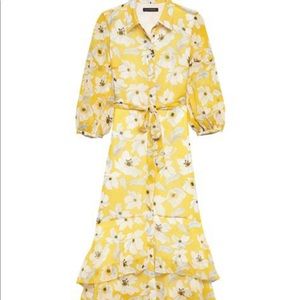 Yellow floral maxi dress